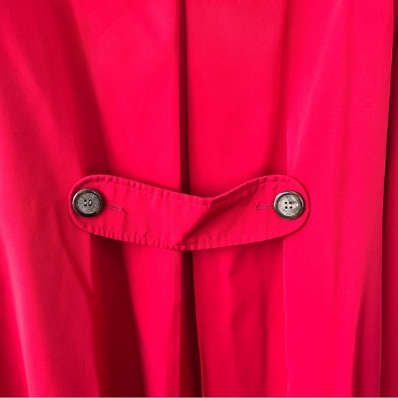 Vintage Marvin Richard’s Red Swing Trench Coat Raincoat Women’s Size XL - Picture 7 of 15